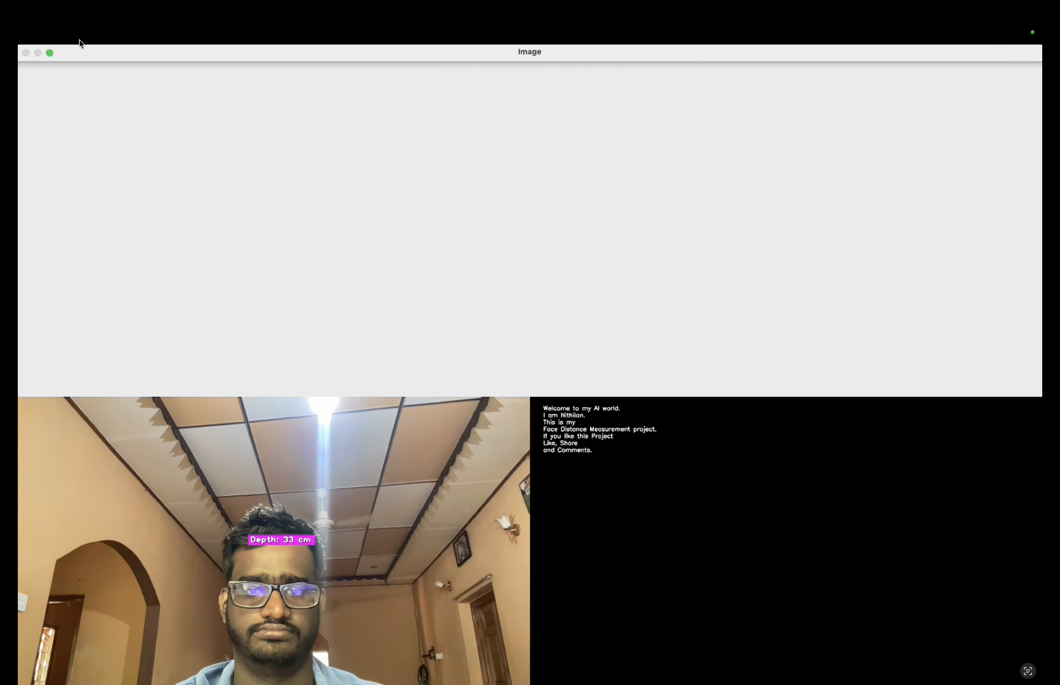 Face Distance Measurement